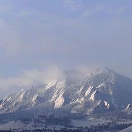 The beautiful Boulder Flatirons tower above our downtown office as we prepare to build your law firm's website.