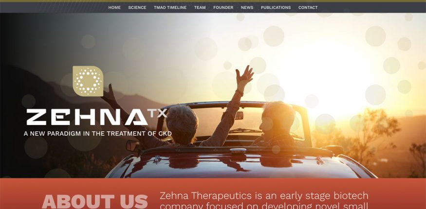 Site preview for Zehna Therapeutics