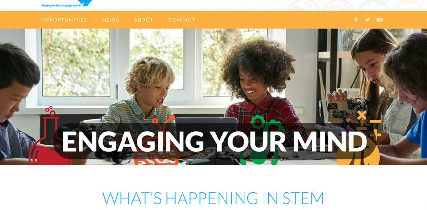 Preview of NC STEM Center's site made by Insight Designs