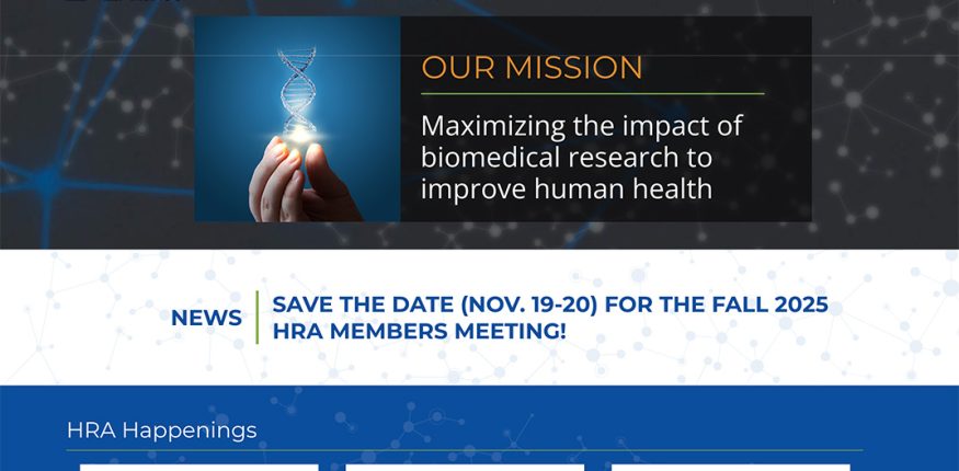 Screenshot of the Health Research Alliance website designed/developed by Insight Designs.
